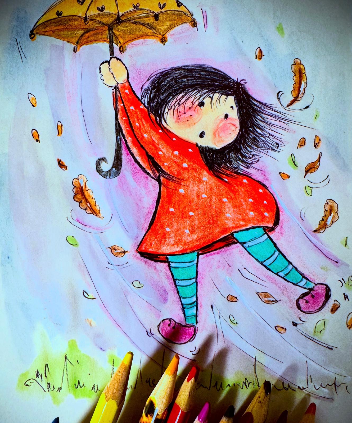Autumn Wind original artwork