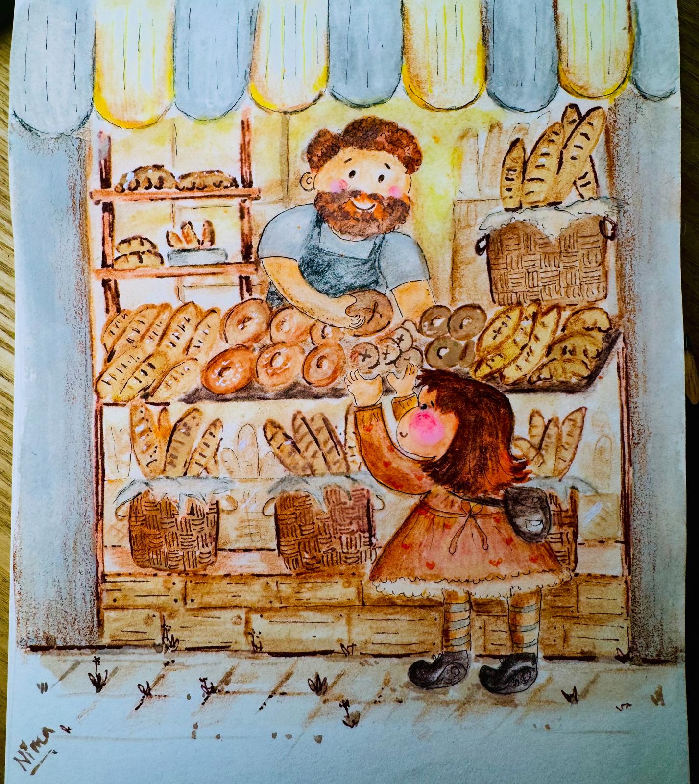 Bakery Day original artwork