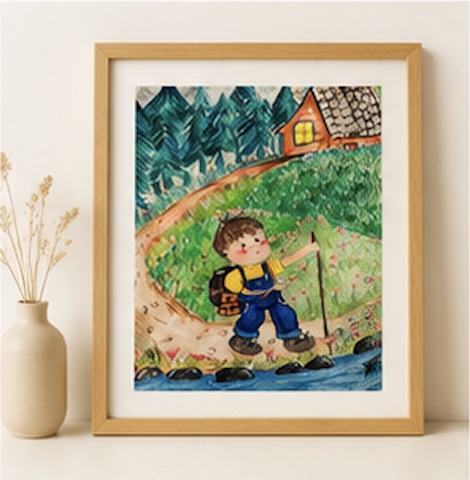 Forest Hiker Print