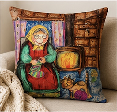 Grandmother Fireside Cushion